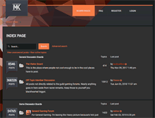 Tablet Screenshot of forum.mordkessel.com